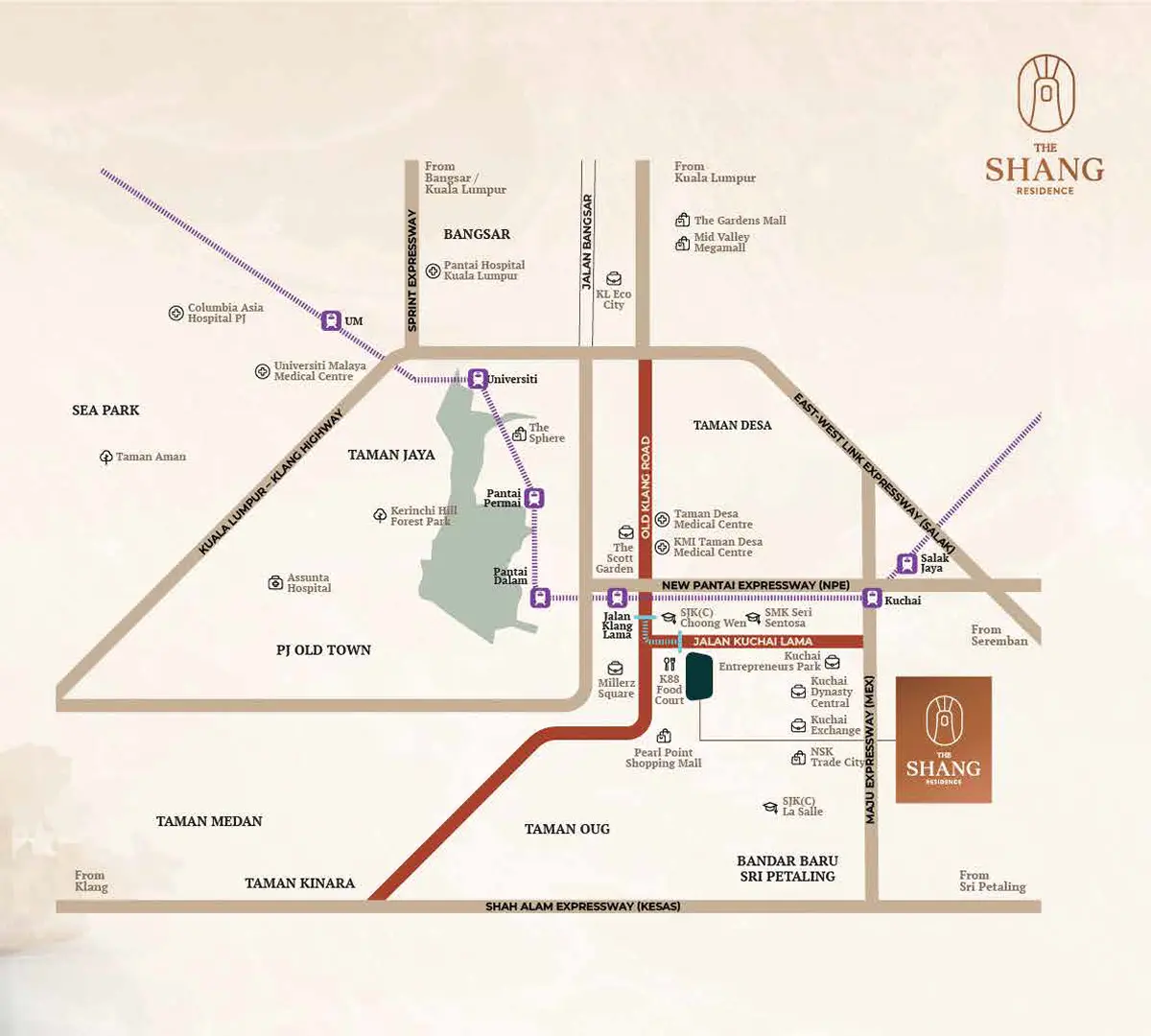the shang residence location